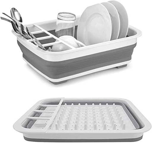 [8783] Multi-Functional Silicone Adjustable Basket For Washing Vegetable , Fruits & For Dishes Draining Rack Usage