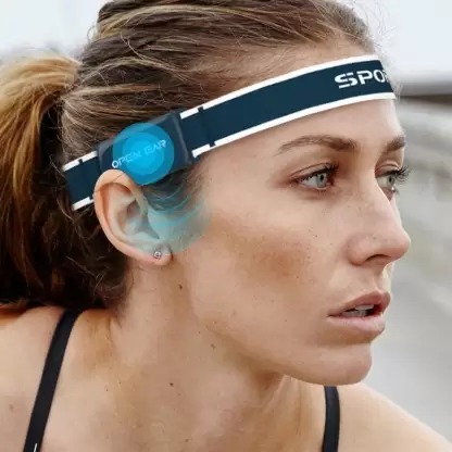 [8788] Rhyme Band Open Ear Bluetooth Audio Music Headband Headset