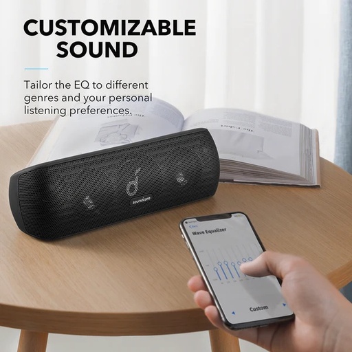 [8792] Anker SoundCore Motion+ Wireless HiFi Portable Speaker | A3116H11 | - Black