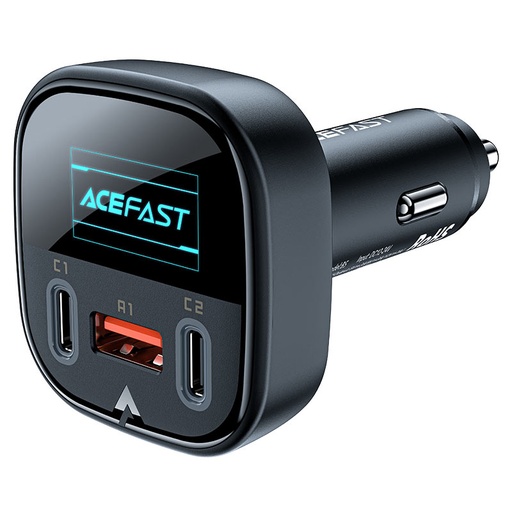[8802] ACEFAST 101W MULTI-PORT FAST IN-CAR CHARGER WITH SMART OLED DISPLAY | B5 |