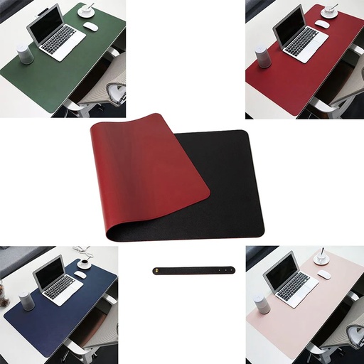 [8867] VMAX VIM 200 Desk Pad Double-Sided, Desktop & Keyboard Mat, Large Mouse Pad PU Leather Waterproof Mat for Office Laptops [80x40cm]