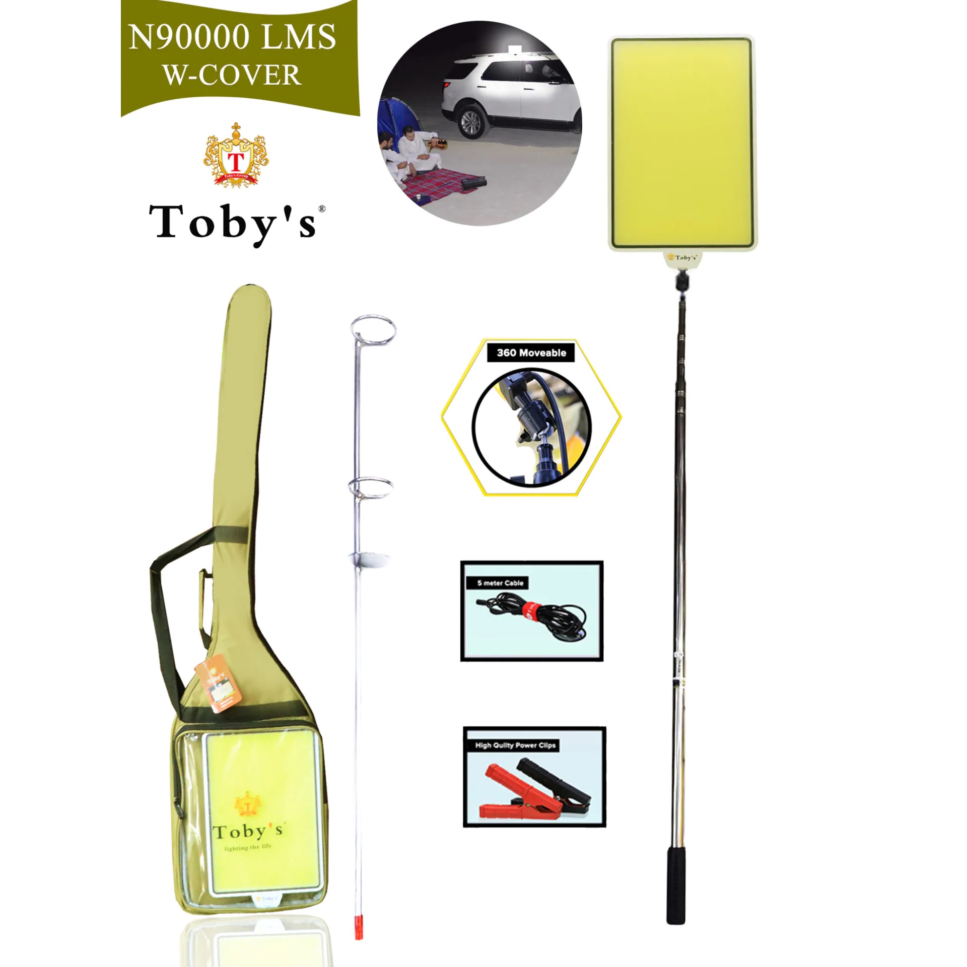 Toby's Cover Camping Light Full Set, N-90000-LMS -White