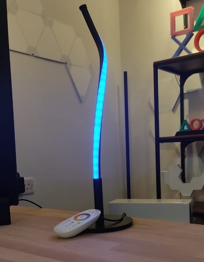 [7136] Modern Table Lamp Spiral LED Nightstand Lamps 3 Color Modes 10 Brightness Levels Desk Lights Metal Bedside Lamps for Living Room Bedroom End Tables Office - 129389
