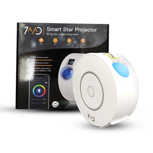 [8914] 7MD STORE SMART VISUAL ENJOYMENT STAR PROJECTOR WITH APP & VOICE CONTROL & TIMING FUNCTION