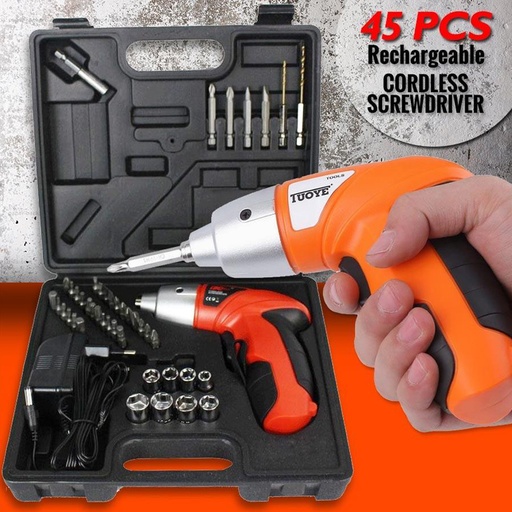 [2106] TYOYE Tools 45 Pcs Cordless Screwdriver
