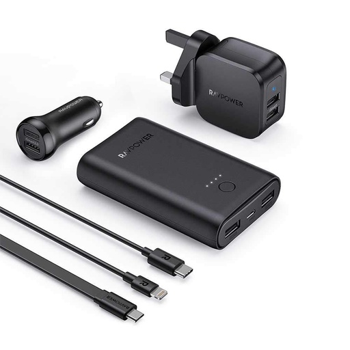 [2374] RAVPower 6 in 1 Prime Power Bank Combo RP-PB210