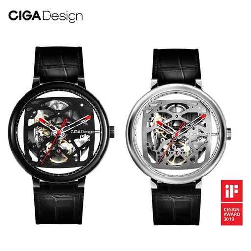 [2392] XIAOMI CIGA Design Creative Leather Strap Automatic Mechanical Round Shape Z021