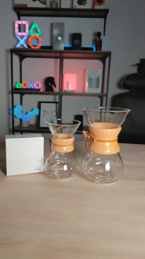 [2498] OAMCEG Classic Glass Espresso Coffee Maker 400ml &amp; 600ml