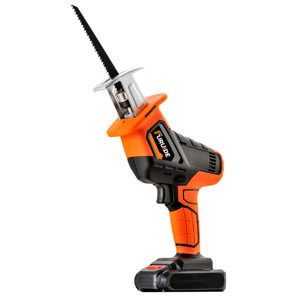 21 VOLT RECHARGEABLE RECIPROCATING SAW KIT CORDLESS RECIPROCATING SAW WITH 6 SAW BLADES TWO LITHIUM BATTERIES