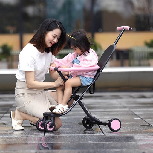 [2735] Xiaomi QIXIAOBAI 2.9KG Portable Folding Aluminum Alloy Children Stroller Folding Trolley LT1