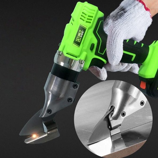 [2744] Portable Cordless Electric Scissors Rechargeable Metal Sheet Shear Cutter Scissors For Fabric Leather Power Tool 26V 6000mAh