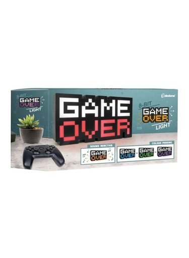 [2752] Game Over 8 Bit Light Retro Gaming Mood Lamp Color Phasing &amp; Music Reactive New