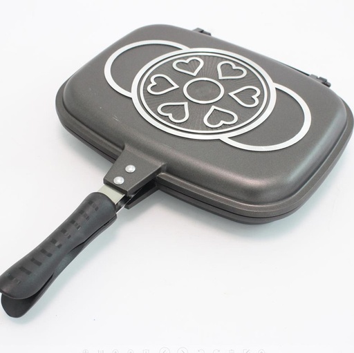 [2794] HUOCHU ORIGINAL DIE CASTING DOUBLE GRILL PAN 36cm