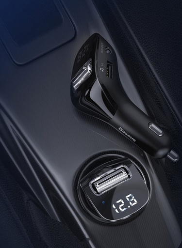 [2830] Baseus Streamer F40 AUX Wireless MP3 Car Charger