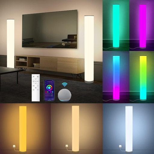[2869] Minoy RGBW Floor Lamp with Star Pattern
