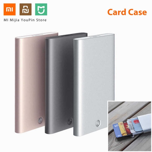 Xiaomi MIIIW Automatic Business Slim Metal Name Credit Card Case Box