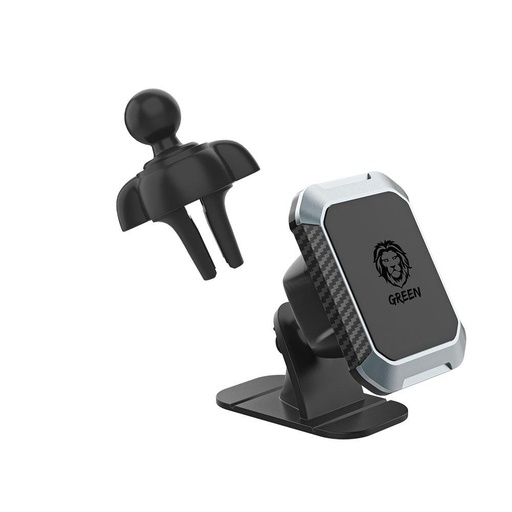 [2931] Green 2 IN 1 Magnetic Car Phone Holder With Air Vent Extension |M08-AV2S+/TS|