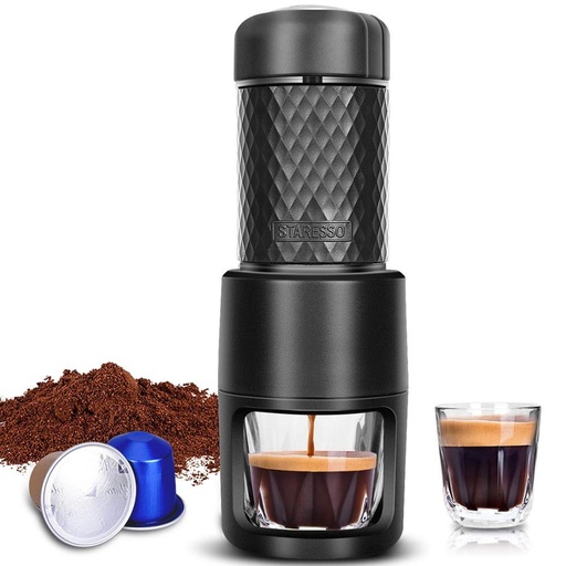 [3062] STARESSO Manual Espresso Machine Portable Coffee Maker