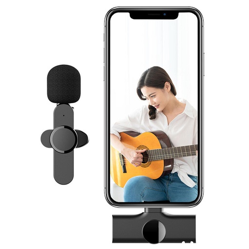 [3095] Wireless Mini Microphone – Plug & Play, Noise Reduction, Compact Design, Compatible with Smartphones, Cameras & Laptops | Ideal for Vlogging, Interviews, and Content Creation