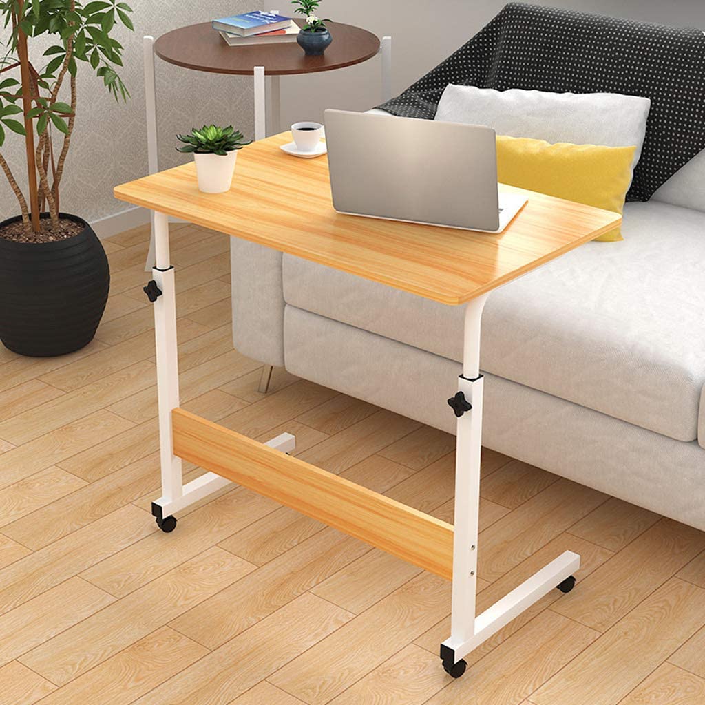 Home Mobile Laptop Desk Bedside Computer Table Mobile Adjustable Laptop Table Height Side Study Table Liftable Computer Stand |226560|