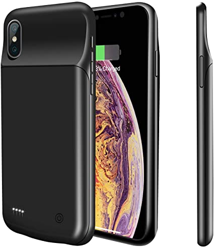 [1392] Baseus Battery Case for iPhone Xs Max, 4000mAh for Apple iPhone Xs Max 6.5 Inch (Black)