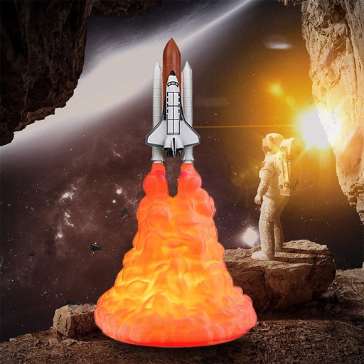 [3175] 3D PRINTING ROCKET TABLE LAMP