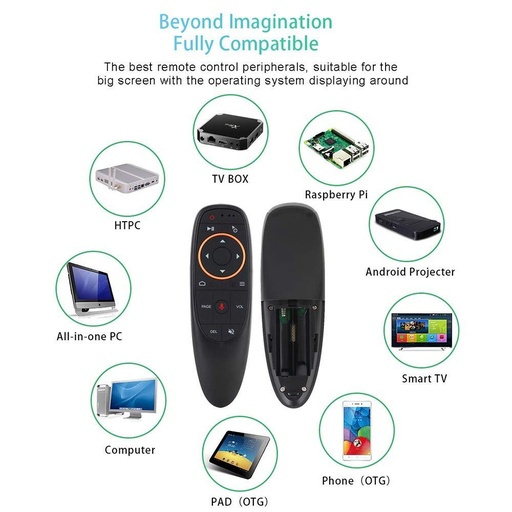 [7008] G10 Voice Control Fly Air Mouse 2.4GHZ Wireless Microphone Remote