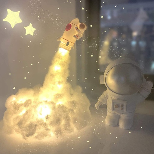 [7011] Creative LED Colorful Clouds Astronaut Lamp with Rainbow Effect,Astronaut Lamp with Rainbow Effect As Children's Night Light Cloud Lamps Fixture for Child Girls Boys Room Bedroom Decoration
