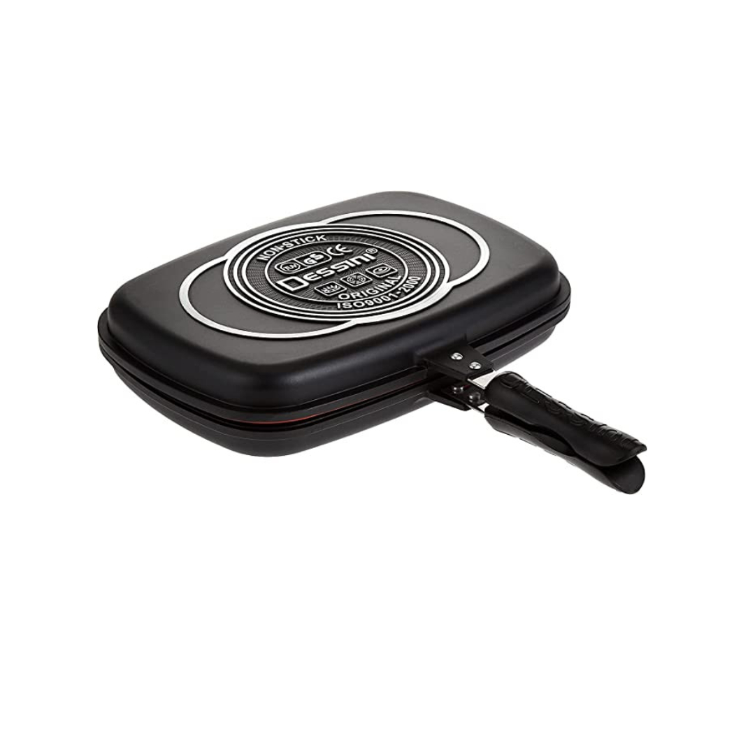 Dessini Double Sided Kitchen Cooking Grill Pan
