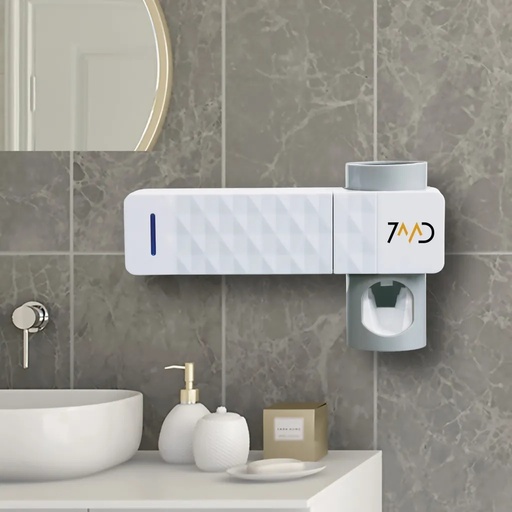 [9002] 7MD Multi Toothbrush Sanitizer and Holder with Automatic Toothpaste Dispenser For Long Term Use