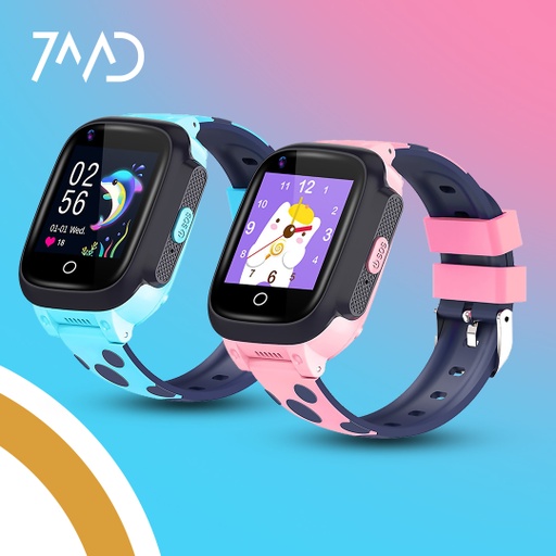 [9029] 7MD SMART WATCH FOR CHILDREN | VOICE & VIDEO  CALLS | LOCATION | STEPS COUNTER | HEART RATE | 4G
