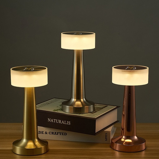 [9043] 7MD LED Desk Lamp Wireless With Touch Control | Type-C Charging | 12 Hours Run Time | 3 Light Degrees | 3 Colors | 12 Months Warranty |