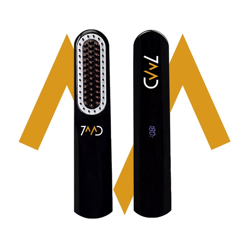 [9073] 7MD Hair Auto Straighetner | Portable & cordless design | Rechargeable 5200 mAh Battery | LCD temperature Display | 30 Minutes Turn-Off Safety Timer | Premium Quality | 1 Year Warranty | NASV-500 |