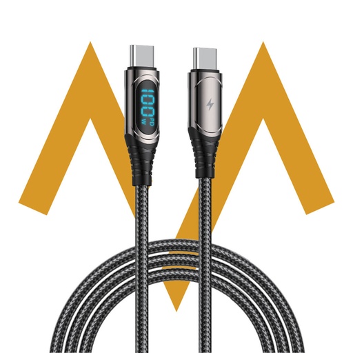 [9118] 7MD LED Type-C toType-C Data Cable | Fast Charging & Stable Data Transfer | Quality Material |  Flexible & Durable | Wide Compatibility | Safe & Reliable | Premium Quality | 2 Years Warranty | 7MD-P21CC | 100W