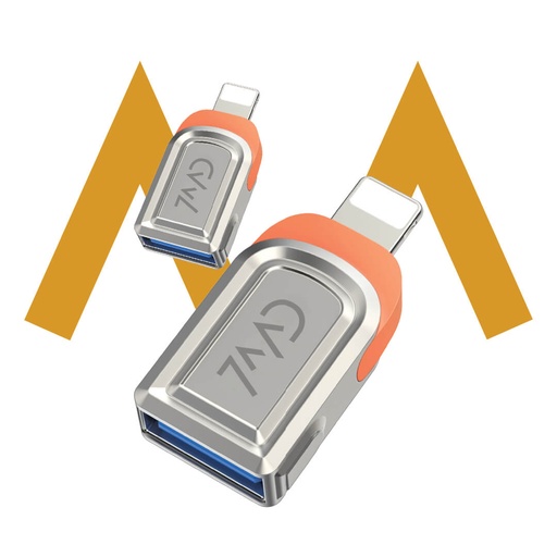 [9120] 7MD USB3.0 To Lightning Adapter | High-Speed & Stable Data Transfer | OTG Function | Compact & Lightweight | Durable & Reliable | Premium Quality | 7MD-A16L |