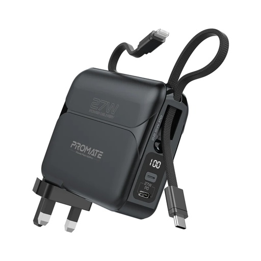 [9154] Promate Ultra compact 20000mAh Fast Charging Power Bank with AC Charger |PowerPack-20Pro|