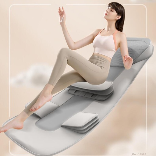 [9247] Multi-Functional Body Massage Mattress | Deluxe & Foldable Design | Full Body Massage | Multiple Modes & Intensity Levels | 12 Airbags Vibration Massage | Grey Color | CD-02 |