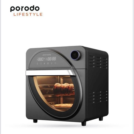 [9273] Porodo Dual Mode Touch Control Air Fryer & Oven | Advanced Air Flow Circulation | Stainless Steel Build | 1700W | Low Power Consumption | 1 Year Warranty | PD-LSAROV-BK |