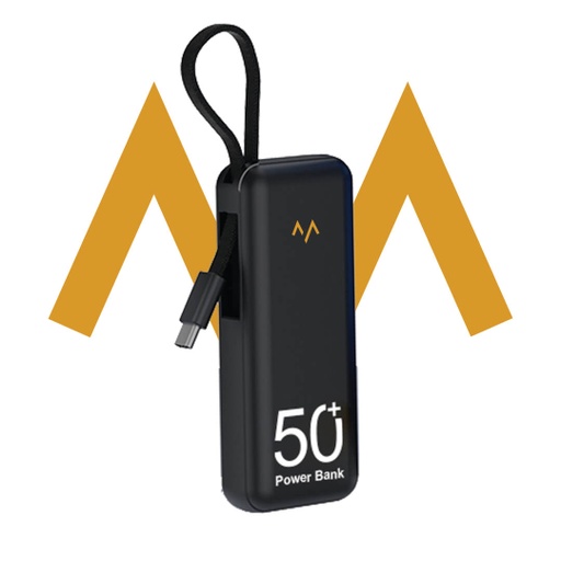 [9290] 7MD Mini Power Bank Type-C| 5000 mAh Capacity | Built-in Type-C Cable | Fast Charging | Small & Light Weight | Safe & Reliable | , Winter Collection