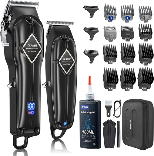 [9310] Glaker 2 in 1 Professional Hair Clipper + Trimmer | Long Battery Life | LED Display | Safe & Comfortable | Powerful & Quiet Motor | K11S |