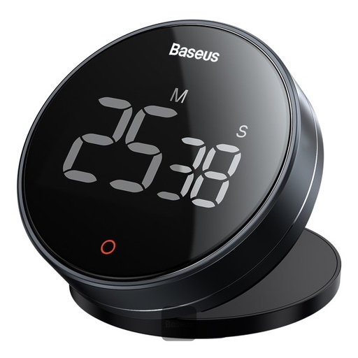 [9328] Baseus Digital Rotation Countdown Timer | HD Digital Display | Rotate To Set Timing | 3 Level Volume | Hidden Bracket | Magnetic Back Design | FMDS000013 |