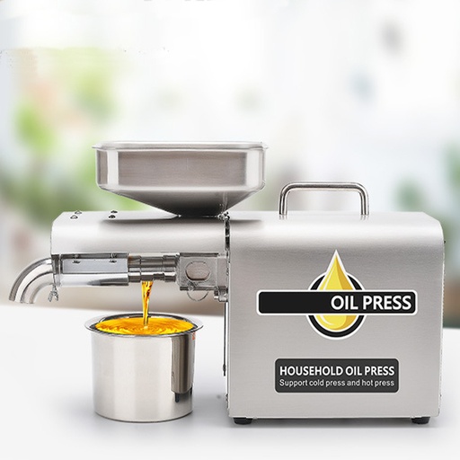 [9338] Oil Pressing Machine | Stainless Steel | Safe & Easy To Use | 1500W Pressing Power | Hot & Cold Pressing Options | Easy To Clean |