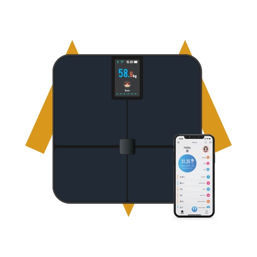 [9369] 7MD Smart Scale Digital Body Weight Scale with TFT Screen | CF568BLE | 12 Months Warranty