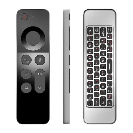[9372] W3 2.4G Wireless Air Mouse | Smart Voice Remote Control | Ultra-Thin Design | Mini Keyboard | Compatible With Smart TV / Tablet / TV Box / PC / Projectors |