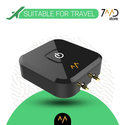 [9379] 7MD Air Auto-Bluetooth Wireless Audio Adapter & Bluetooth Transmitter | Long-Lasting Battery | Portable Design | Pair With 2 Devices | AF-002J |