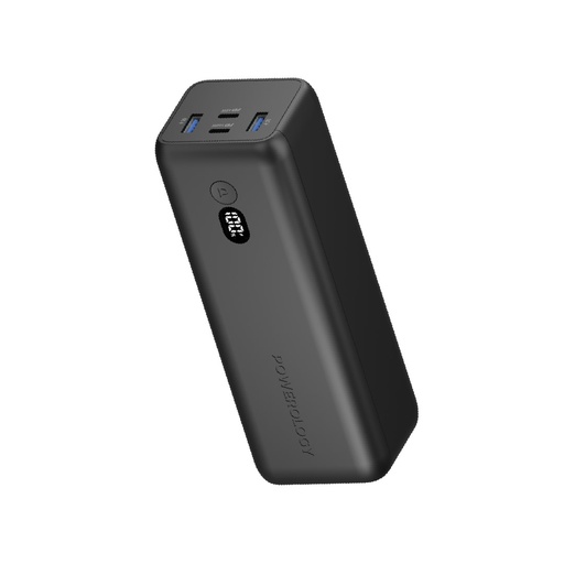 [9394] Powerology Onyx 30000mAh Power Bank | Dual USB-C and USB-A Ports | 110W Fast Charging | Super Compact Design | Multiple Safety | Digital Display | PPBCHA20 |