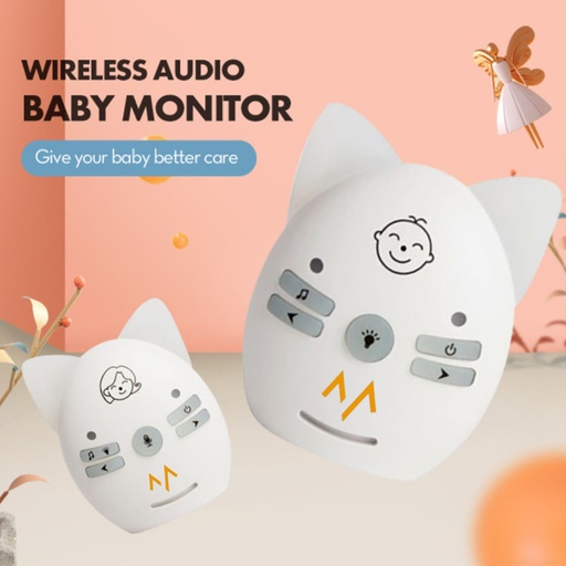 [9418] 7MD Wireless Audio Baby Monitor With 2-Way Communication, Music & Night Light