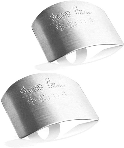 [6221] Finger guard Stainless steel Safe Cook knife cutting protector Hand Kitchen Safe slice tool for Chef - Cooking Avoid Hurting When Slicing