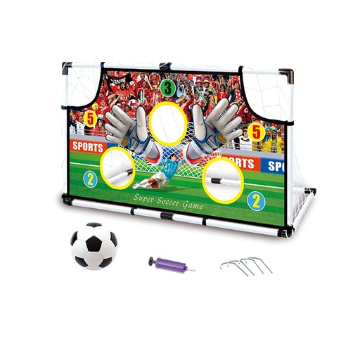 [9479] Portable Football Goal For Kids With Ball & Air Pump ( A194593/276)
