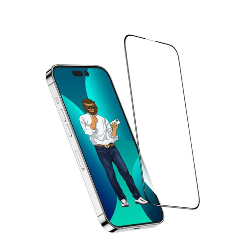 [9491] Green Lion 9H Steve Glass Strong Full Screen Protector For iPhone 14 Pro | GN9HSGL14P |